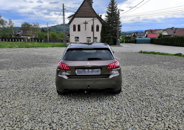 Peugeot 308 cena 34900 przebieg: 100000, rok produkcji 2016 z Tuchów małe 742